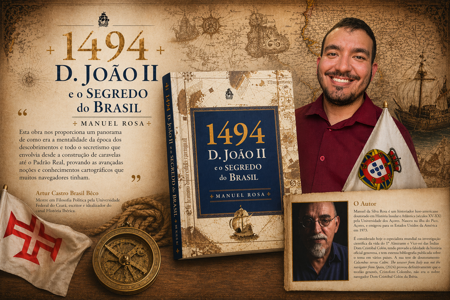 Docente da F5 é escolhido para prefaciar livro do historiador luso-americano Manuel Rosa