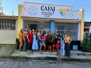 Estudantes do Curso de Psicologia da F5 realizam ação de extensão na CAFAJ com a temática “Cuidando de Quem Cuida”