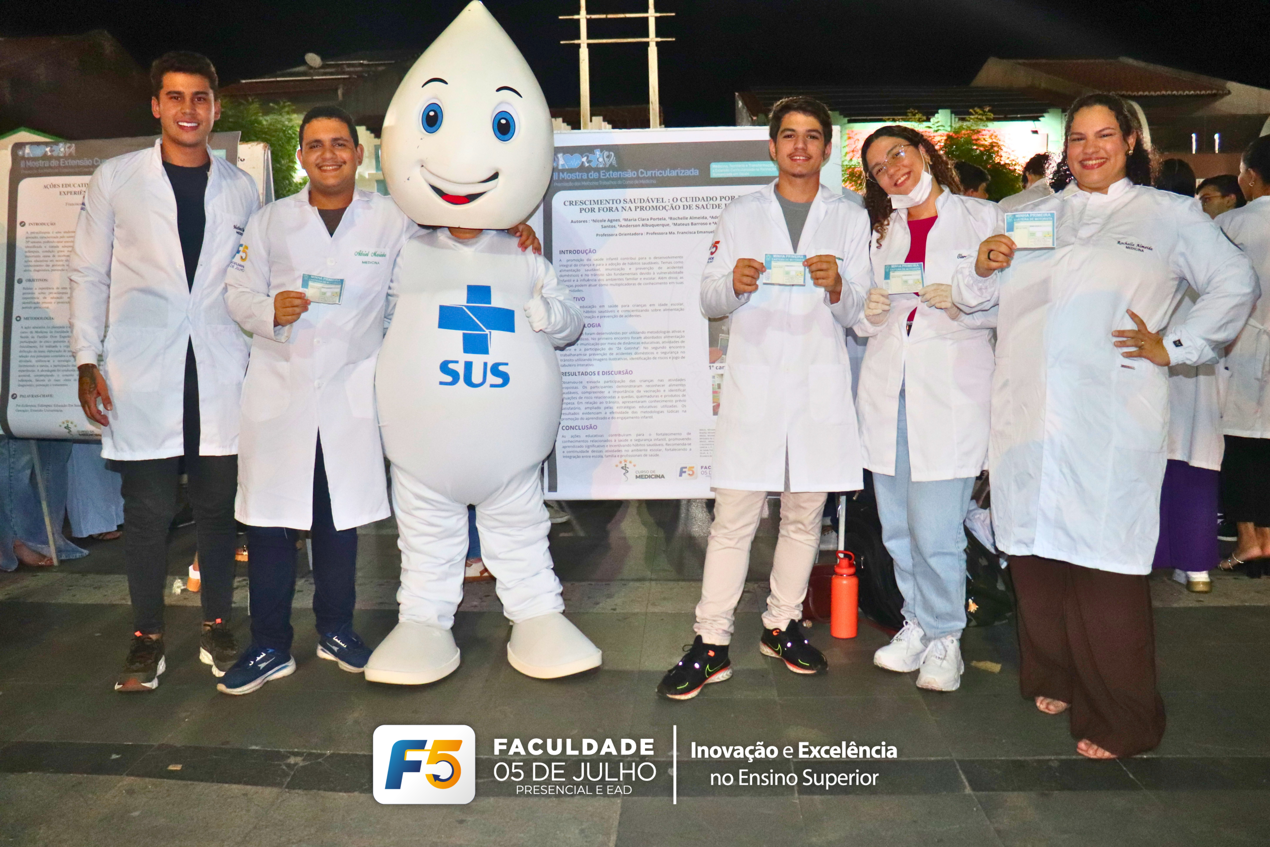 II Mostra de Extensão Curricularizada do Curso de Medicina da F5 movimenta o Arco do Triunfo em Sobral