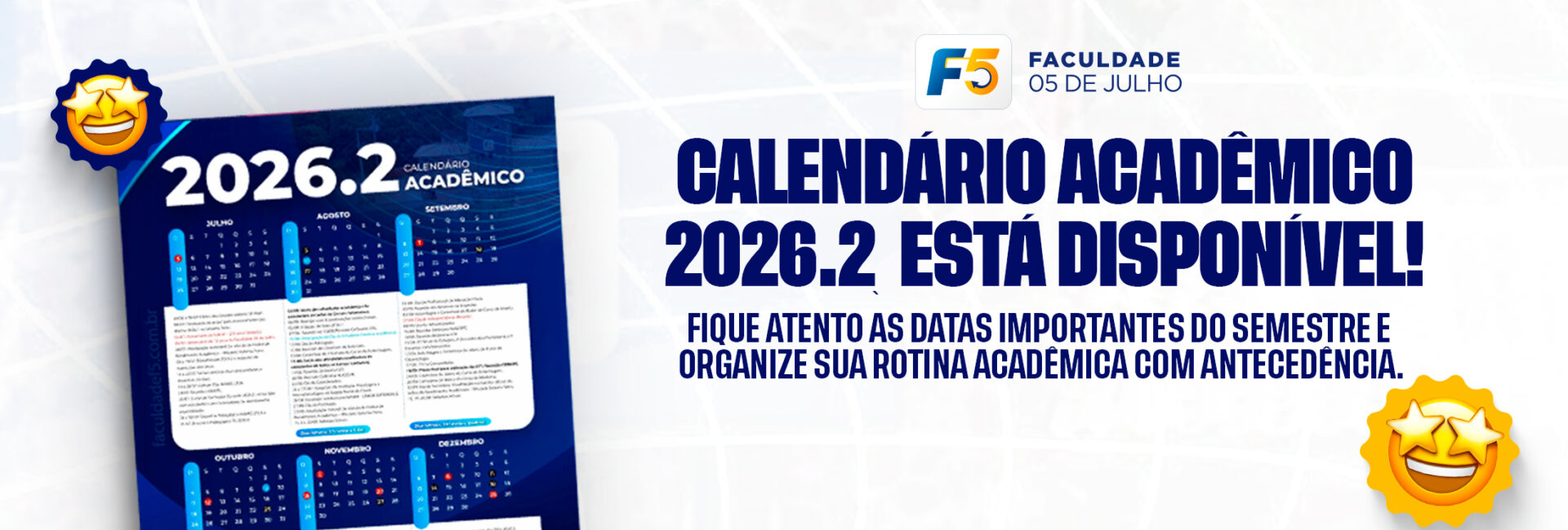 Calendário Acadêmico 26.2