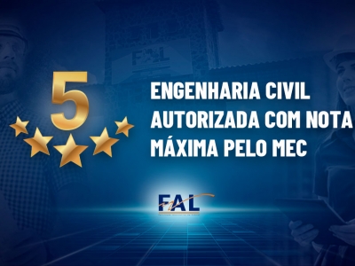 Curso de Engenharia Civil da FAL é autorizado com nota máxima pelo MEC
