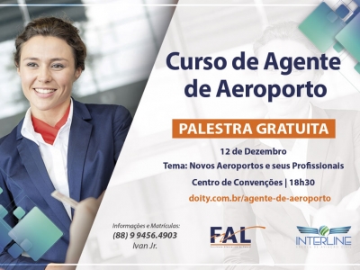 FAL promove palestra gratuita para lançamento do curso para Agente de Aeroporto