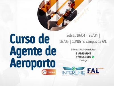 Qualificação destacada da FAL, curso de Agentes de Aeroportos abre inscrições